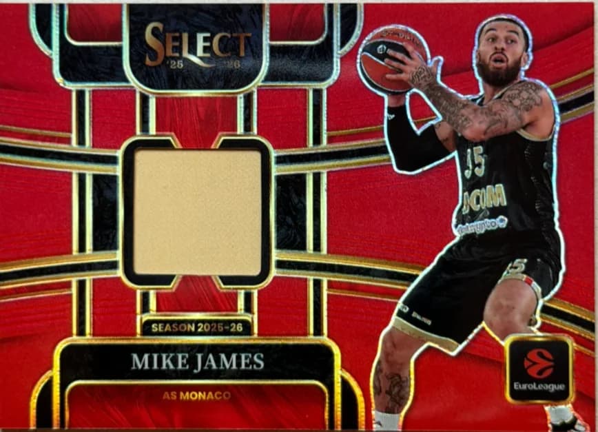 2025-26 Mike James Panini Select Red ST-MIK