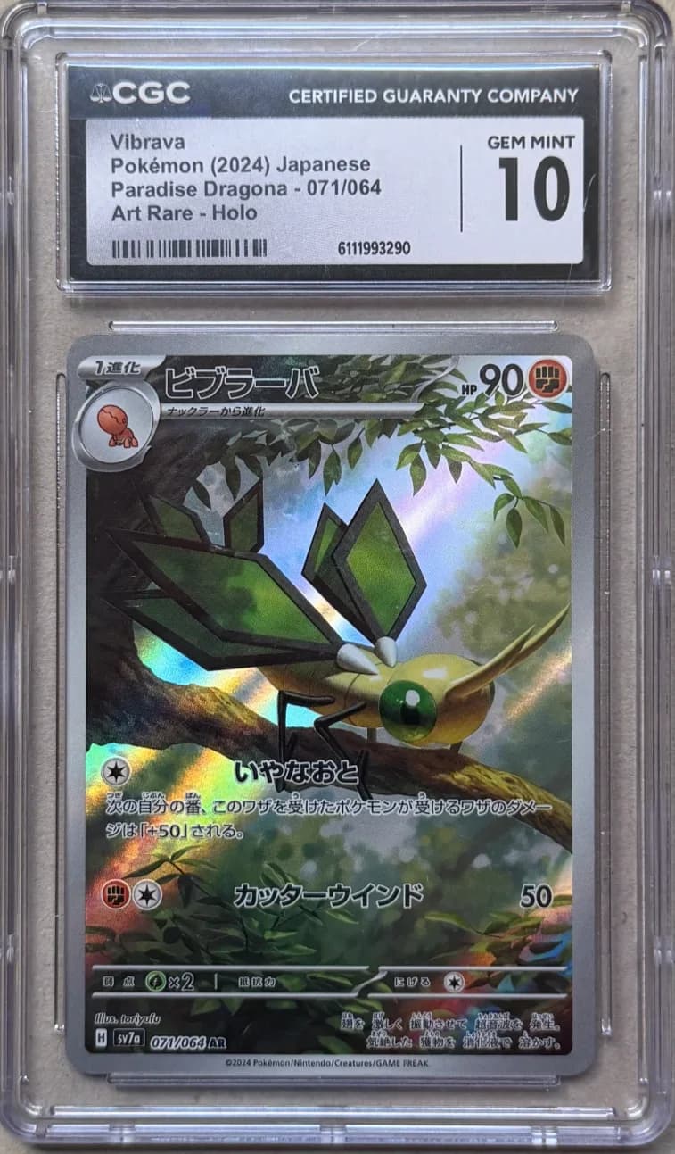 2024 Vibrava Pokemon Paradise Dragona Art Rare 071