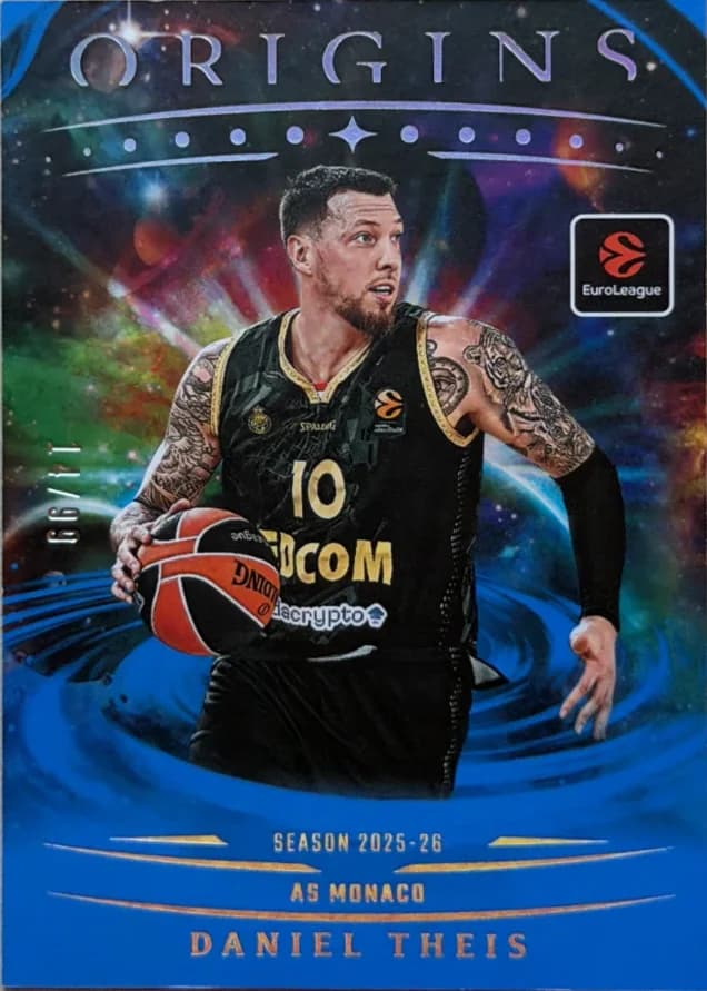 2025-26 Daniel Theis Panini Origins EuroLeague Basketball Blue 15
