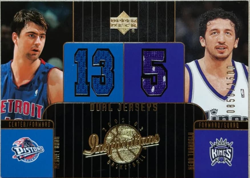 2002-03 Mehmet Okur, Hedo Turkoglu Upper Deck Inspirations 117