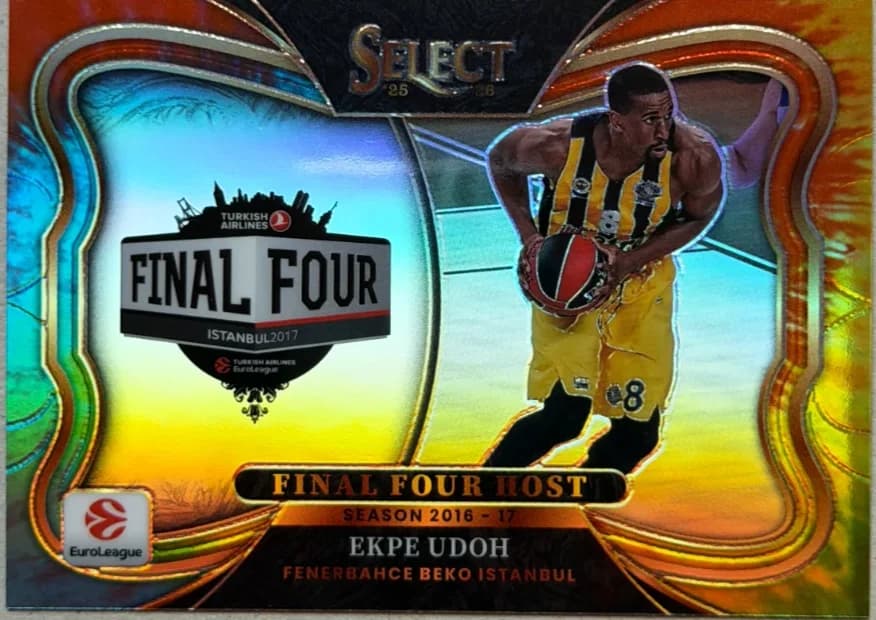 2025-26 Ekpe Udoh Panini Select EuroLeague Basketball Tie-Dye 8