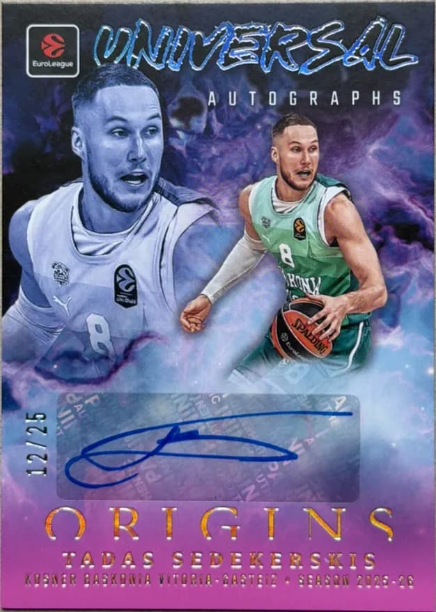2025-26 Tadas Sedekerskis Panini Origins UA-SED