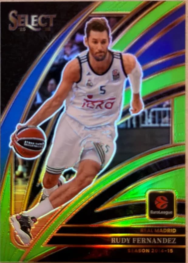 2025-26 Rudy Fernandez Panini Select Neon Green 233