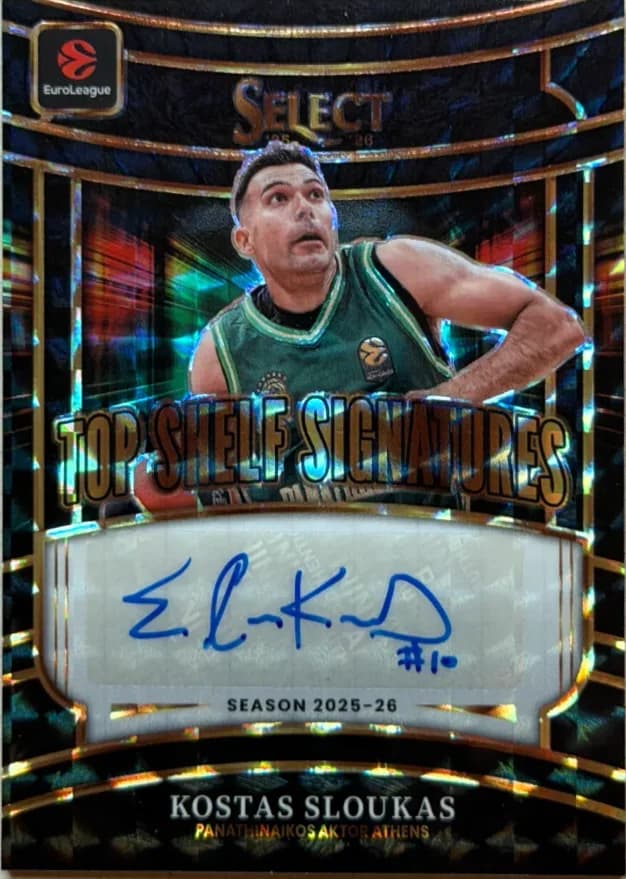 2025-26 Kostas Sloukas Panini Select EuroLeague Basketball TS-SLO