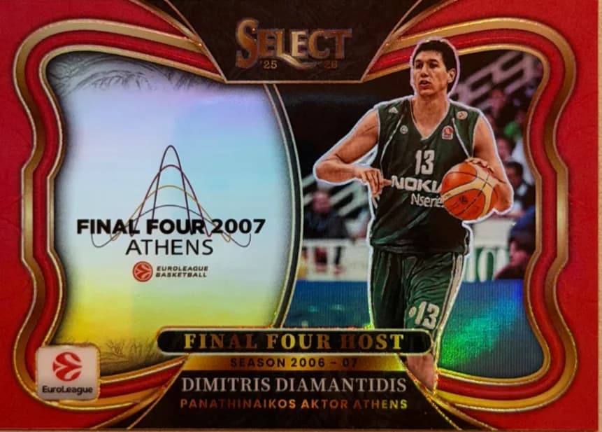 2025-26 Dimitris Diamantidis Panini Select Red Prizm 18