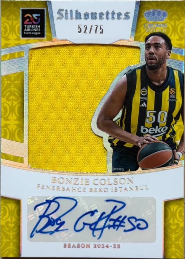 2024-25 Bonzie Colson Panini Crown Royale EuroLeague Basketball SIL-ZIE