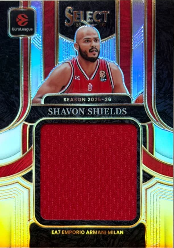 2025-26 Shavon Shields Panini Select EuroLeague Basketball JES-SHV