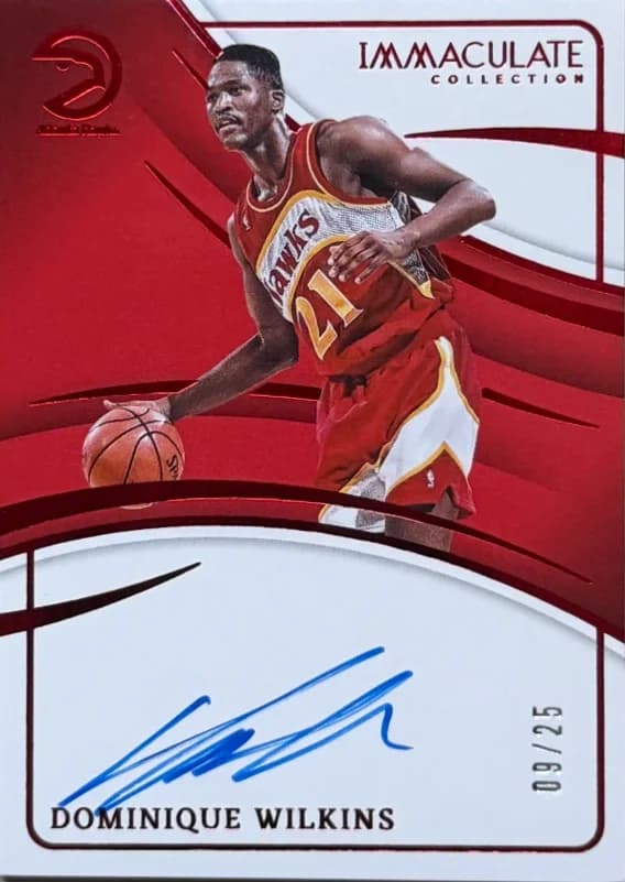 2023-24 Dominique Wilkins Panini Immaculate Collection Red IS-DWA