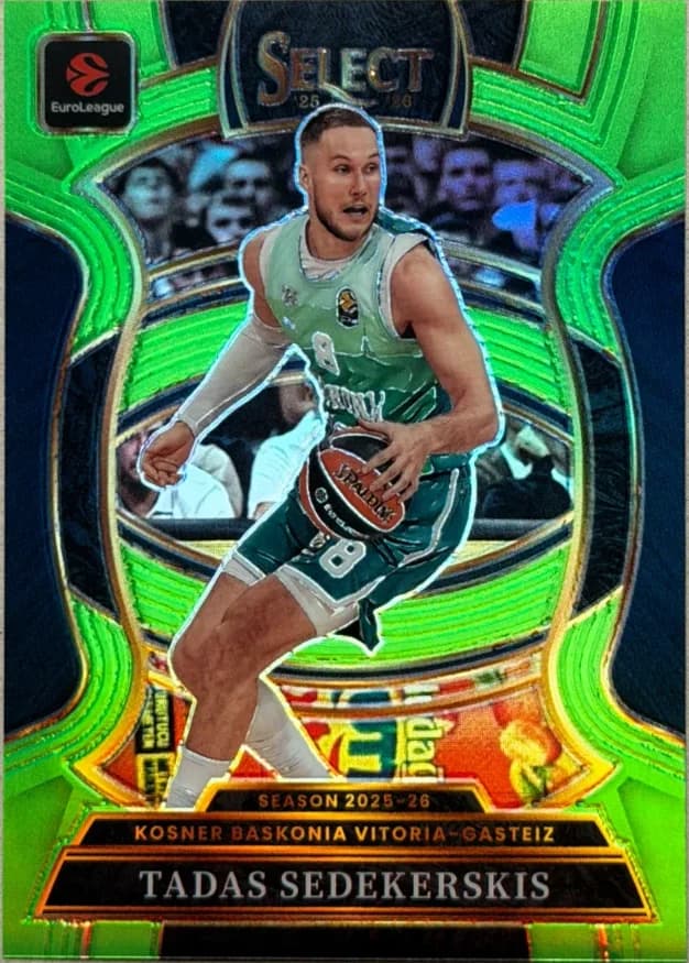 2025-26 Tadas Sedekerskis Panini Select Green Prizm 53