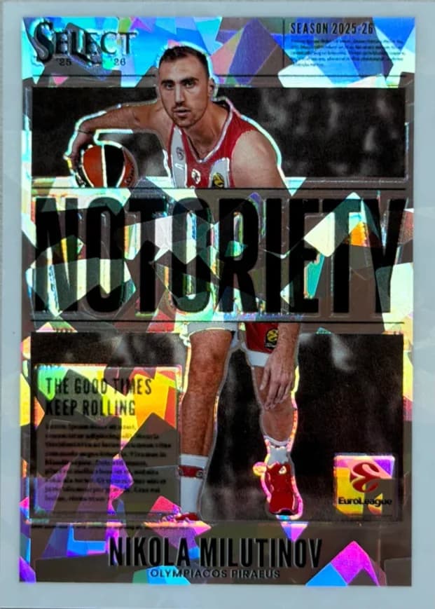 2025-26 Nikola Milutinov Panini Select Cracked Ice 5