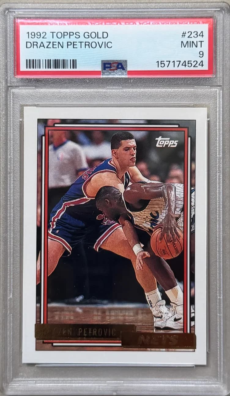 1992 Drazen Petrovic Topps Topps Gold 234