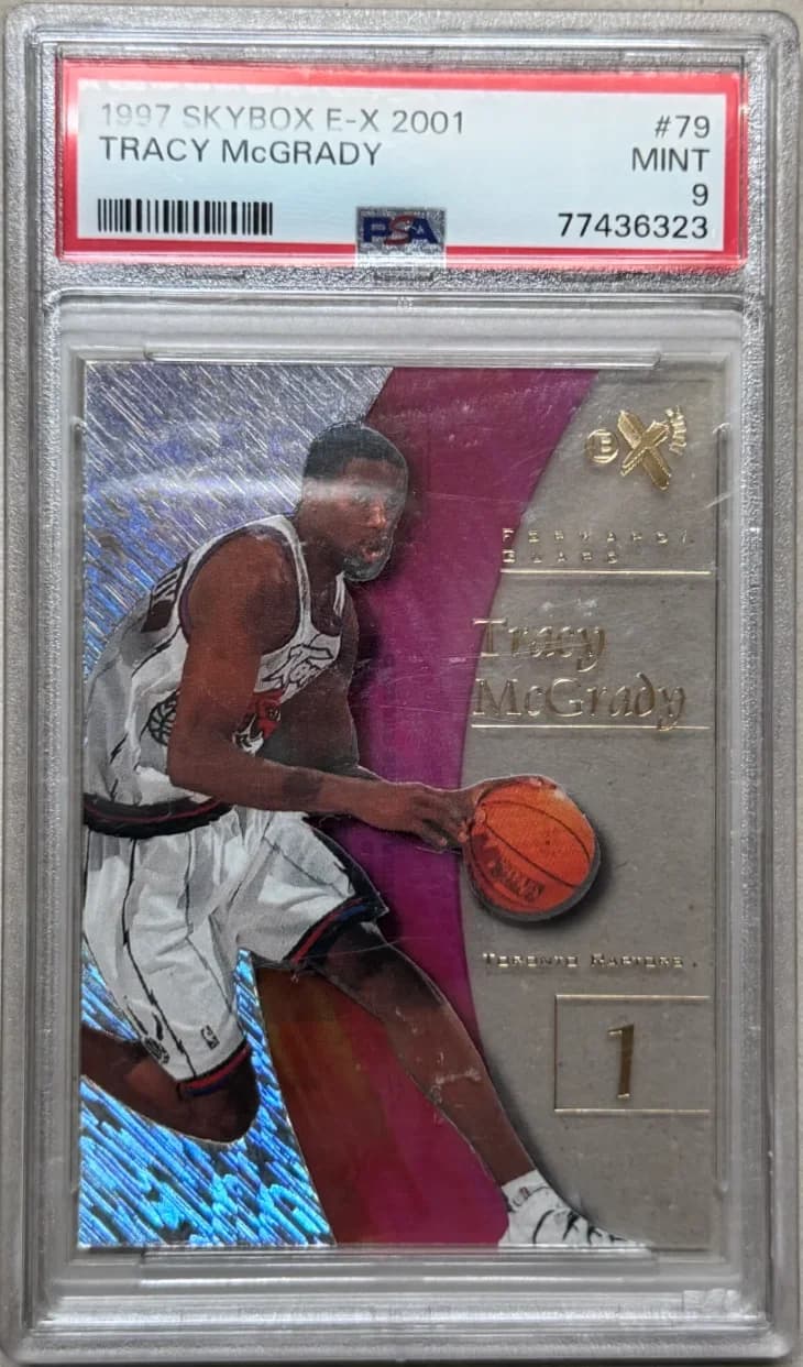 1997 Tracy McGrady SkyBox E-X 2001 79