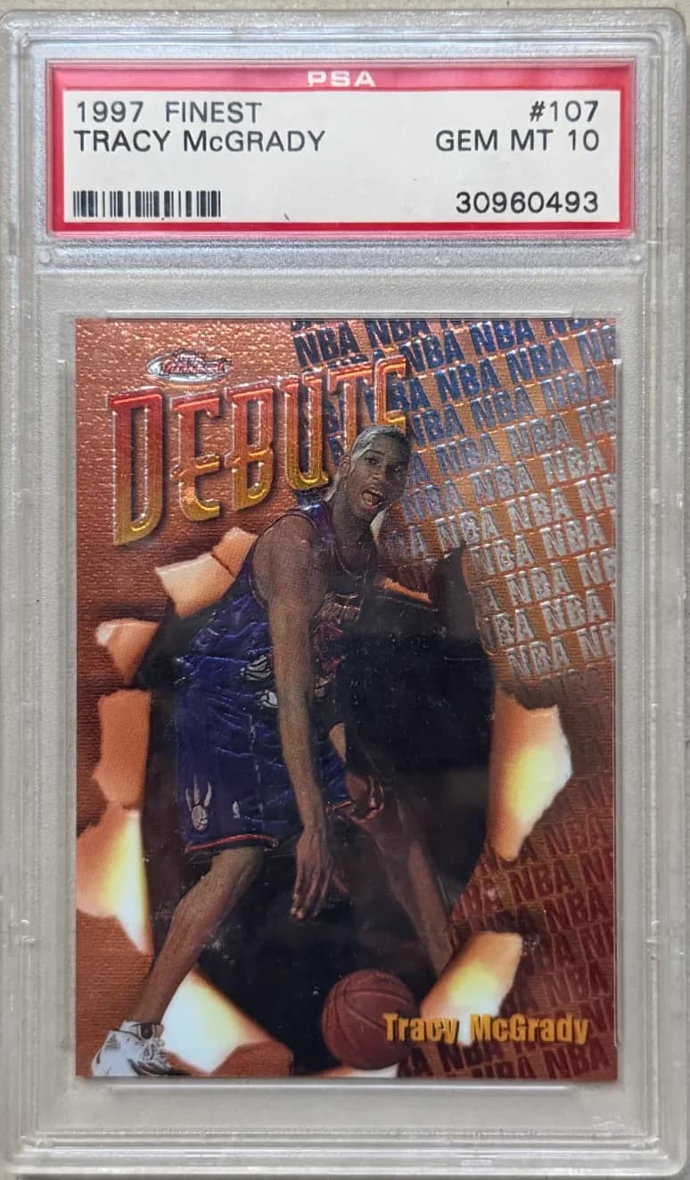 1997 Tracy McGrady Topps Finest 107