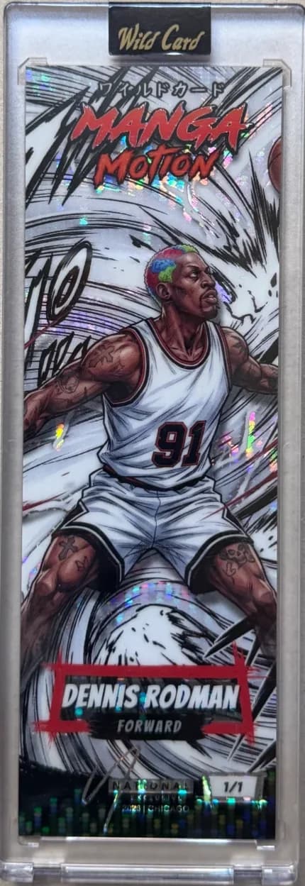 2023 Dennis Rodman Wild Card Slim Gem Manga Motion SGVMMA1-DR2