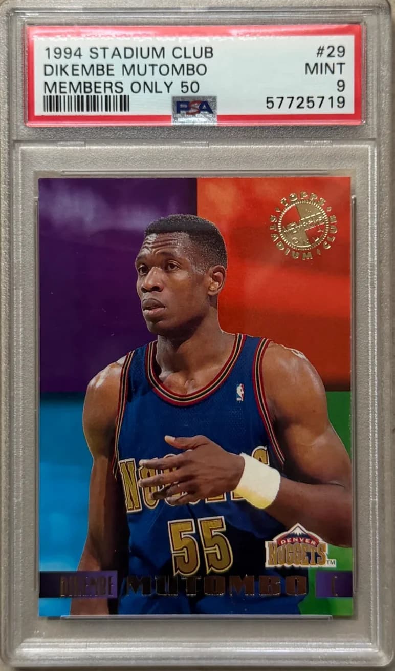 1994 Dikembe Mutombo Topps Stadium Club Members Only 50 29