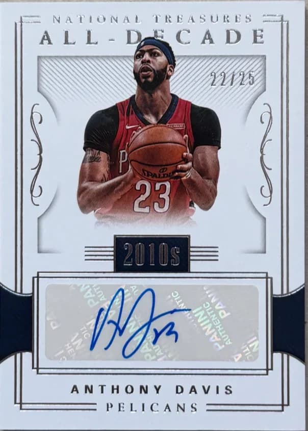2017-18 Anthony Davis Panini National Treasures ADS-ADV