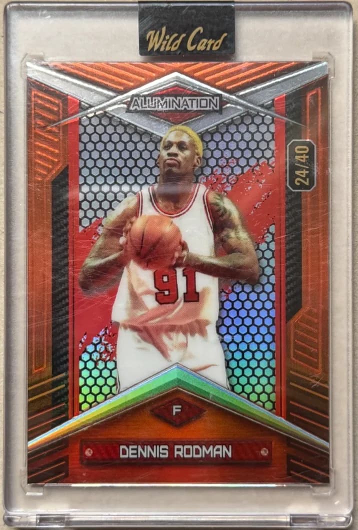 2024 Dennis Rodman Wild Card Alumination Orange BC-DR
