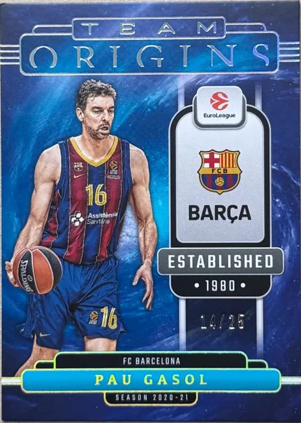 2025-26 Pau Gasol Panini Origins EuroLeague Basketball 19