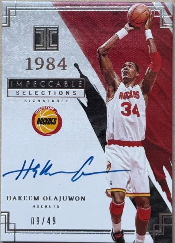 2021-22 Hakeem Olajuwon Panini Impeccable ISL-HOW