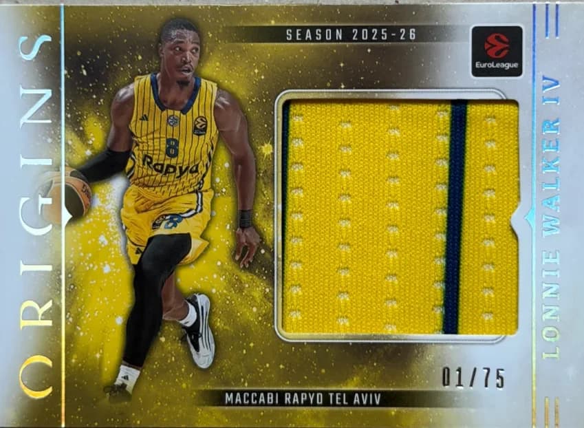 2025-26 Lonnie Walker IV Panini Origins EuroLeague EJM-WAL