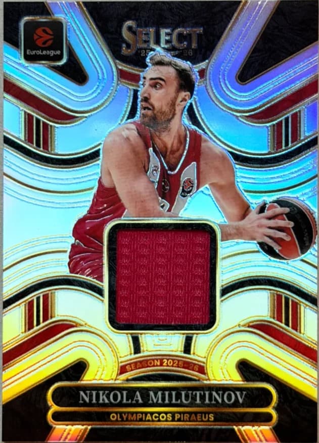 2025-26 Nikola Milutinov Panini Select EuroLeague Basketball SM-MIL