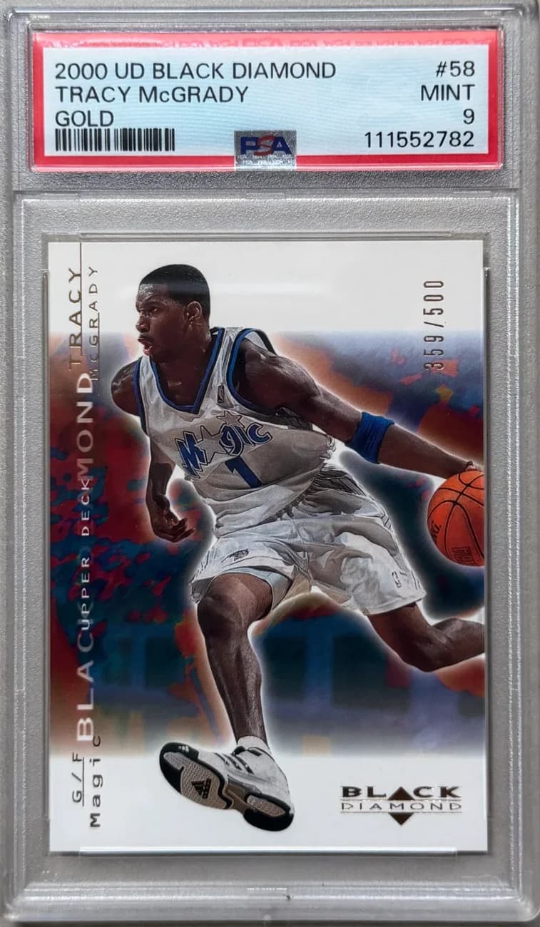 2000 Tracy McGrady Upper Deck Black Diamond Gold 58