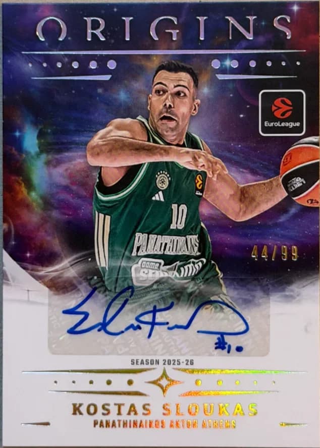 2025-26 Kostas Sloukas Panini Origins EuroLeague EA-KOS